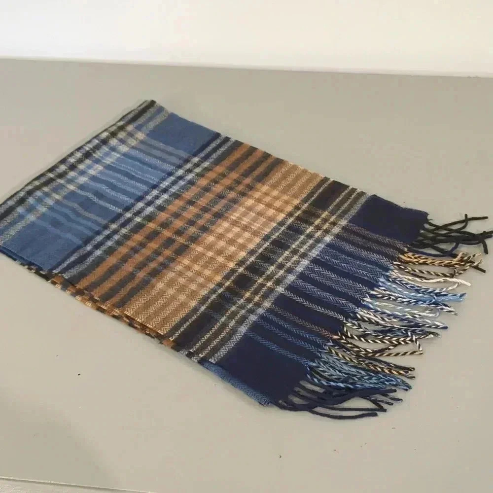 Cashmink Scarf by‎ V. Fraas Plaid Green